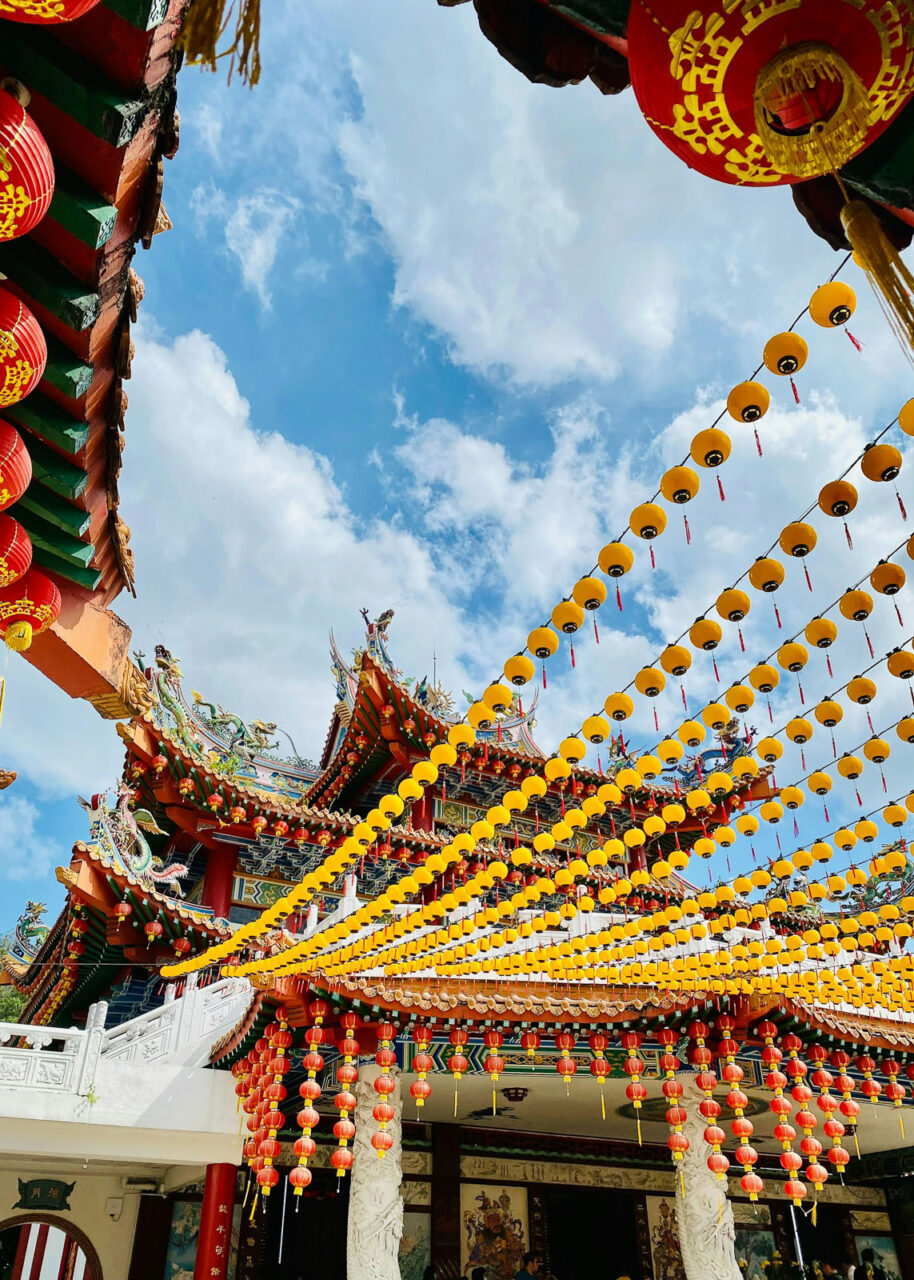 chinese-lantern-festival-914x1280-1 Temple surrounded by lanterns during the Chinese Lantern Festival in Kuala Lumpur