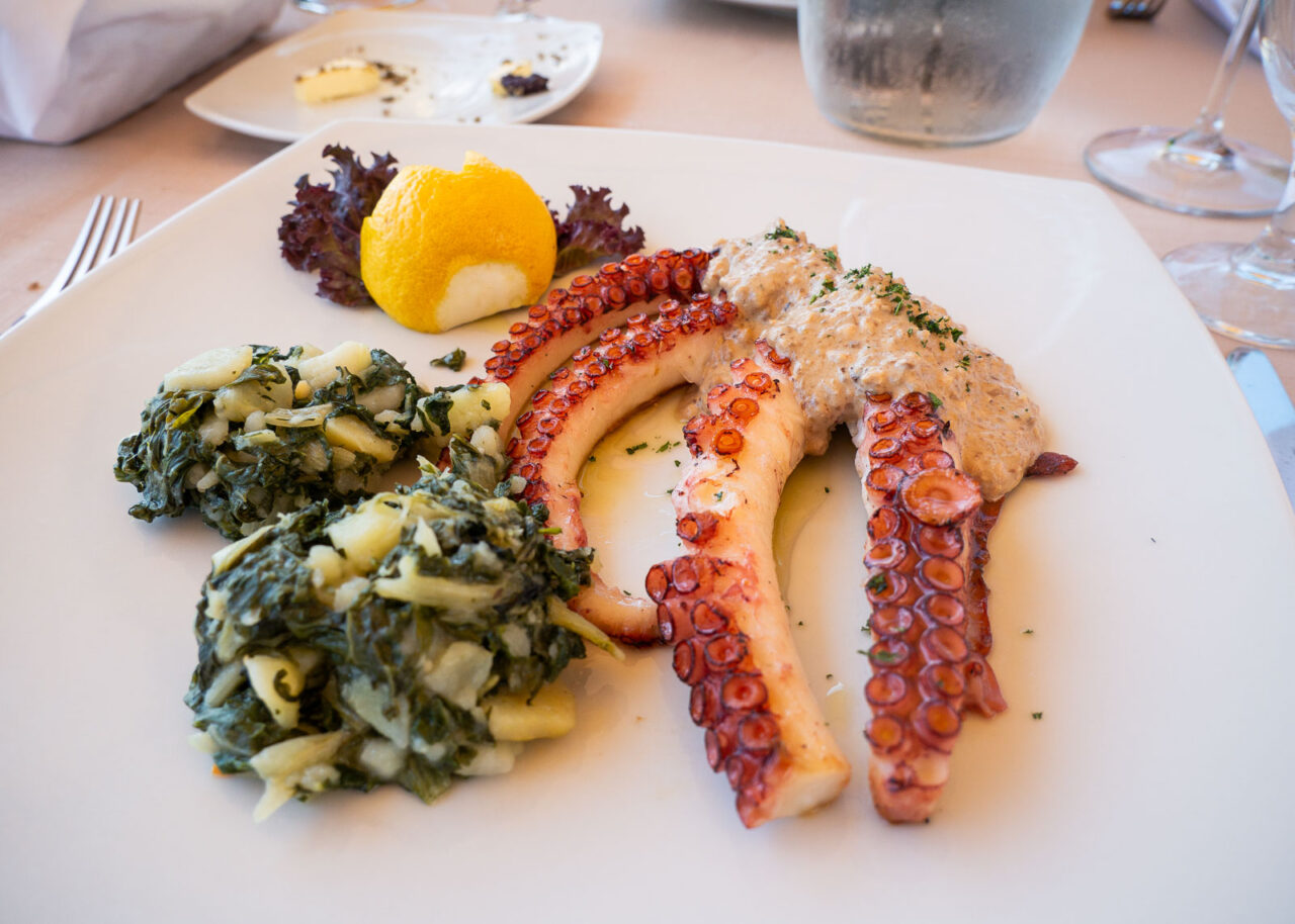 grilled-octopus-perast-1280x914-1 Grilled octopus with potatoes at a restaurant in Perast, Montenegro