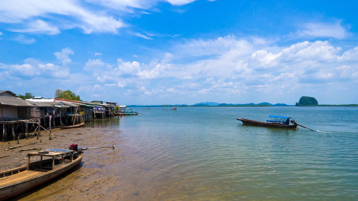 Koh Jum fishing village and longtailed boats Koh Jum fishing village and longtailed boats